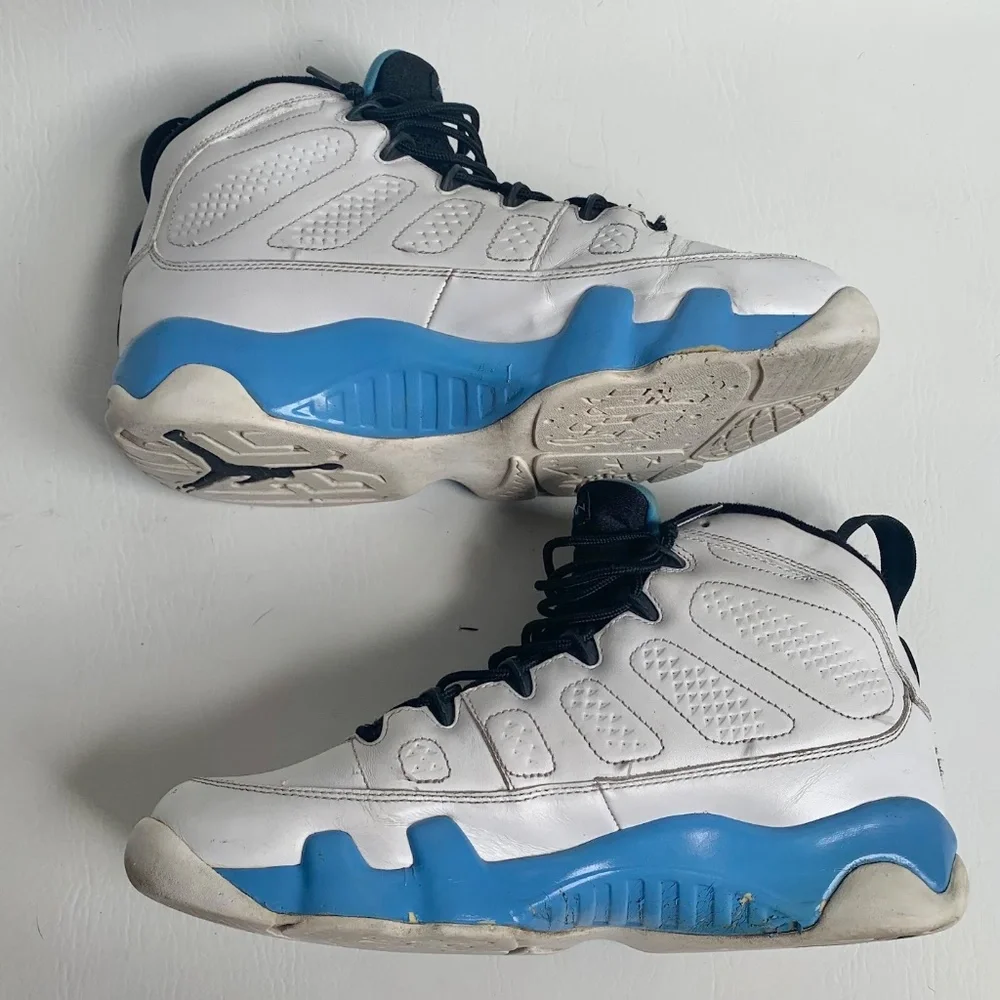 Nike Jordan 9 Retro Powder White University Blue 9